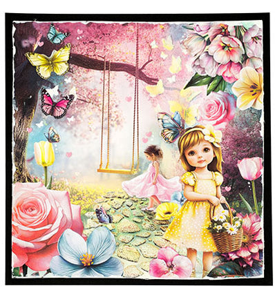 SL Collage-Papierblock Fluttering Flowers Essentials Nr. 375