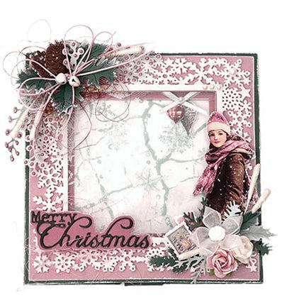 JMA Papierelemente 35 Collage-Elemente Christmas Blush Nr. 45