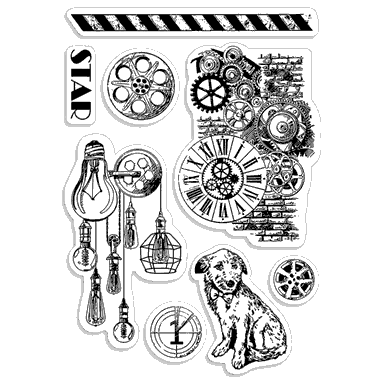 Klarsicht-Stempel-Set 4"x6" Filmstar