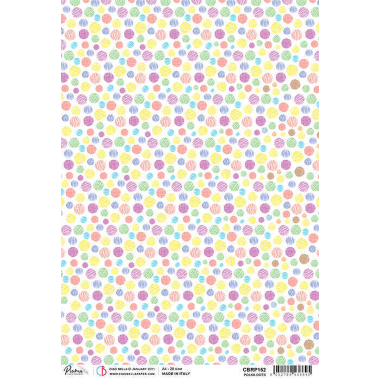 Reispapier A4 Polka Dots
