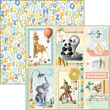 My First Year Karten Papierbogen 12"x12"