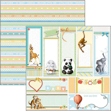 Save the Date Papierbogen 12"x12"