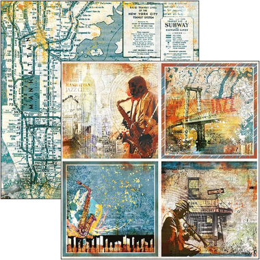 Blue Note Karten Papierbogen 12"x12"