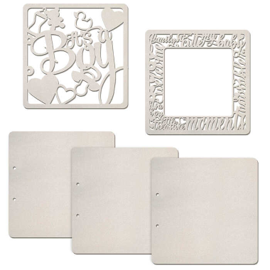 Set Albumseiten 8 5/8"x8 5/8" It's a Boy
