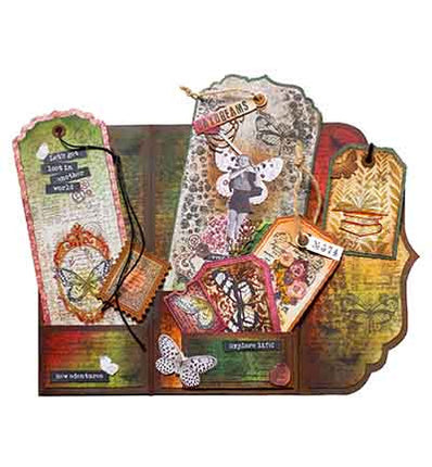 SL Klare Sticker Vintage Rosen Grunge Collection 5 Meter Nr. 55