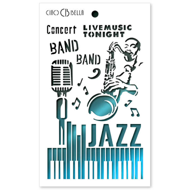 Struktur-Schablone 5"x8" Jazz