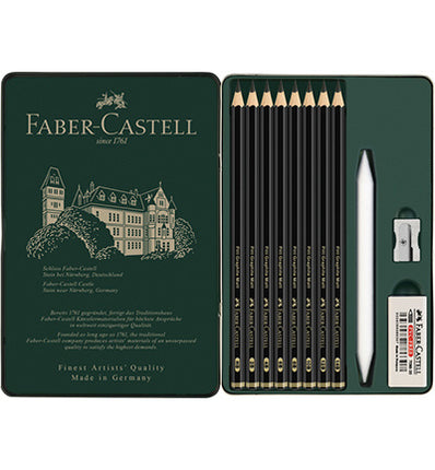 Graphitstift FC Pitt Mat Etui Set 11 Stück Inhalt: 1x HB, 2B, 4B, 6B, 8B, 10B, 12B, 14B
