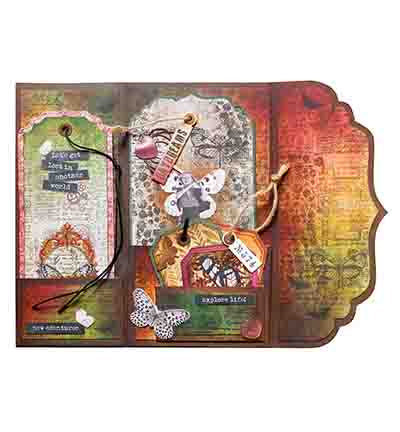SL Klare Sticker Vintage Rosen Grunge Collection 5 Meter Nr. 55
