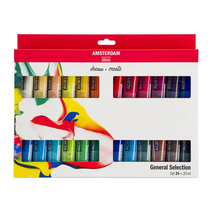 Amsterdam • Standard Serie Acrylfarben Allgemeine Auswahl Set 24x20ml