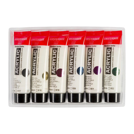 Amsterdam • Standard Serie Acrylfarbe Perlmutt Set 6x20ml