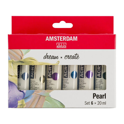 Amsterdam • Standard Serie Acrylfarbe Perlmutt Set 6x20ml