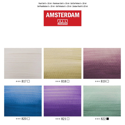 Amsterdam • Standard Serie Acrylfarbe Perlmutt Set 6x20ml
