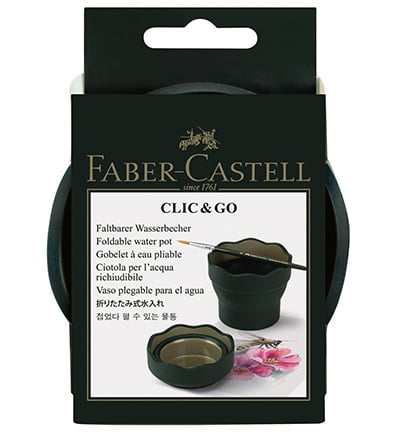 Wassertasse Clic & Go dunkelgrün
