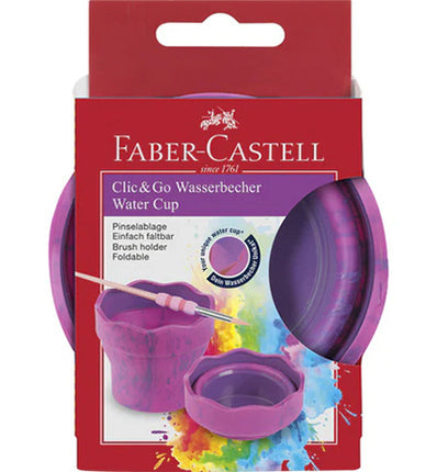 Wassertasse Clic & Go, rosa Marmor