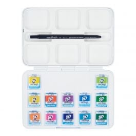 Van Gogh • Aquarellfarben Pocket Box Kräftige Töne mit 12 Farben in halben Näpfen