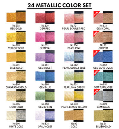 Gansai Tambi Set 24 Metallic Farben