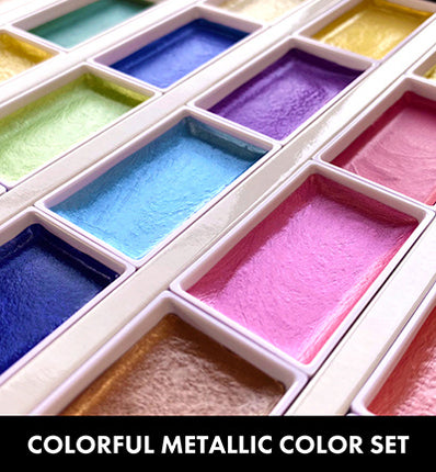 Gansai Tambi Set 24 Metallic Farben