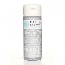 Martha Stewart • Farbe 59ml grober Glitzer Sterling