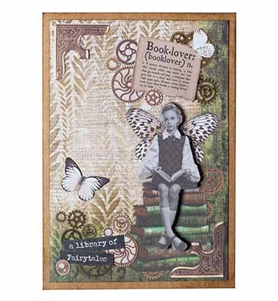 SL Klare Sticker Vintage Rosen Grunge Collection 5 Meter Nr. 55