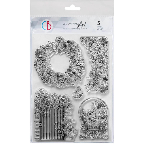 Klarsichtstempel Set 6"x8" Der geheime Garten