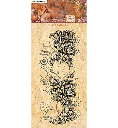 JMA Klarsichtstempel Spitze Magnolien Warm & Cozy 105x210mm Nr.107
