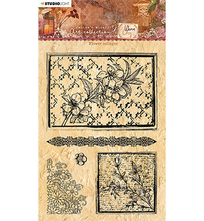 JMA Klarsichtstempel Blumen-Collagen Warm & Cozy 148x210mm Nr.109