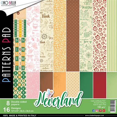 Neverland Musterblock 12"x12" 8/Stück