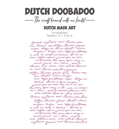 DDBD Schablone Art Script Buchstaben