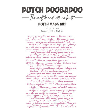 DDBD Schablone Art Script Buchstaben