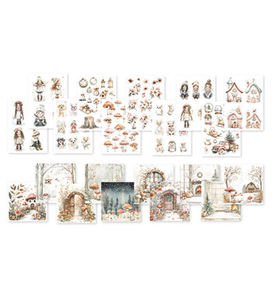DDBD Collage-Papierset Winterwunderland