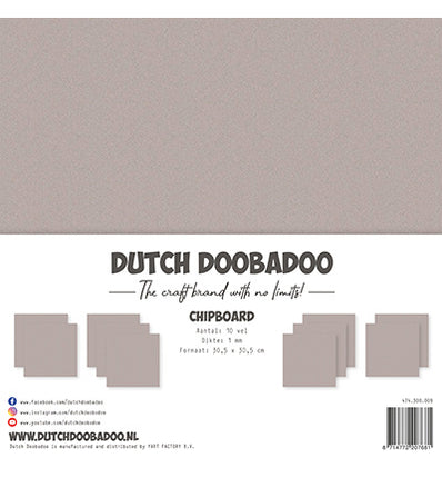 DDBD Chipboard 30,5x30,5cm (10 Blätter x 1mm)