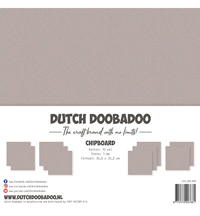DDBD Chipboard 30,5x30,5cm (10 Blätter x 1mm)