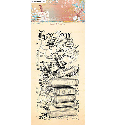 JMA Klarsichtstempel Bücher & Blumen Write Your Story Nr.209