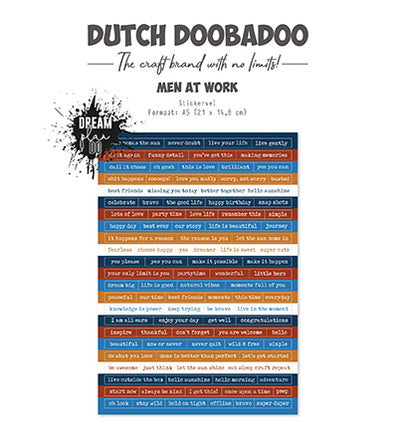 DDBD Niederländische Sticker Art Men at Work