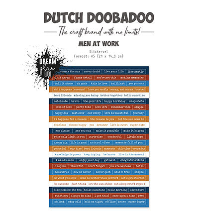 DDBD Niederländische Sticker Art Men at Work