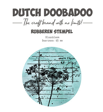 DDBD Gummistempel 3 ATC Blume
