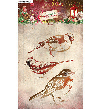 SL Klarsichtstempel Vögel Magisches Weihnachten Nr. 499