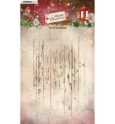 SL Klarsichtstempel Holz Hintergrund Magisches Weihnachten Nr. 502