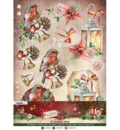 SL Papier Set 3D Stanzbögen Magisches Weihnachten Nr. 33