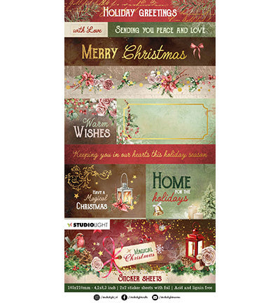 SL Stickerbögen 2x2 Bögen Magisches Weihnachten Nr. 13