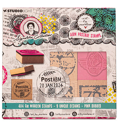 ABM Holzstempel-Set Gummistempel Signature Collection Nr. 595