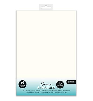 SL Papier-Set Verbrauchsmaterial Cremefarbener Karton 250 g/m² Nr. 40