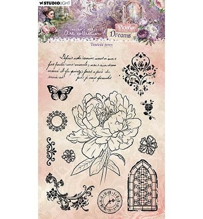 JMA Klarsichtstempel Zeitlose Pfingstrose Victorian Dreams Nr. 610