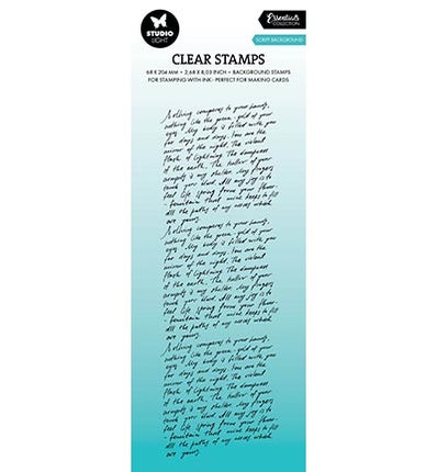 SL Klarsichtstempel Script Hintergrund Essentials Nr. 618