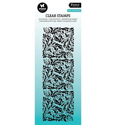 SL Klarsichtstempel Wirbel-Hintergrund Essentials Nr.621