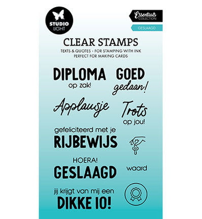 SL Klarsichtstempel Geslaagd Essentials Nr.642