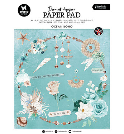 SL Stanzpapierblock Ocean Boho Essentials Nr. 168