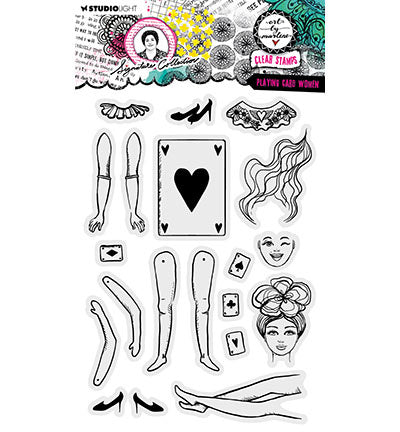 ABM Klarsichtstempel Spielkartenfrauen Signature Collection Nr. 650