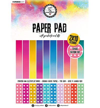 ABM Musterpapierblock Farbverläufe und Punkte Essentials Collection Nr. 160