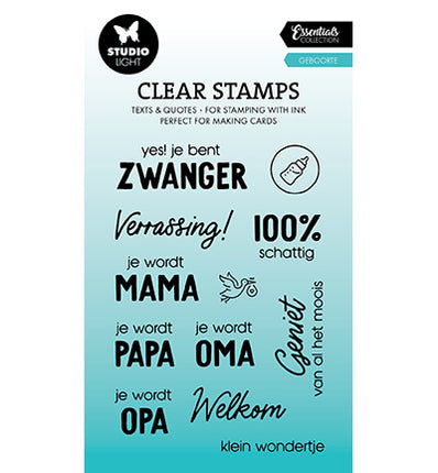 SL Klarsichtstempel Geburt Essentials Nr. 645